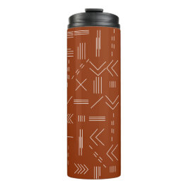 Garrafa Térmica Orange Terracotta Gorgeous - Padrão Geométrico