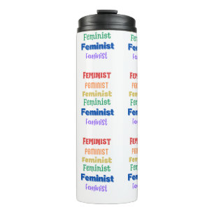 Garrafa Térmica orgulho feminista - fonte divertida - tumbler térm