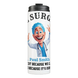 Garrafa Térmica Original Surgeon Cartoon Design for Healthcare 