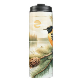 Garrafa Térmica Oriole Songbird Evening Watercolor Tumbler