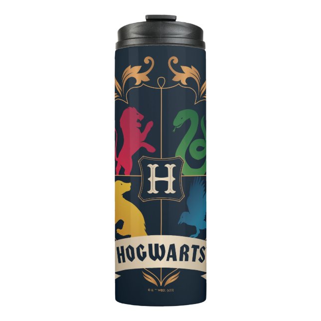 Garrafa Térmica Ornamentado HOGWARTS™ House Crest (Frente)