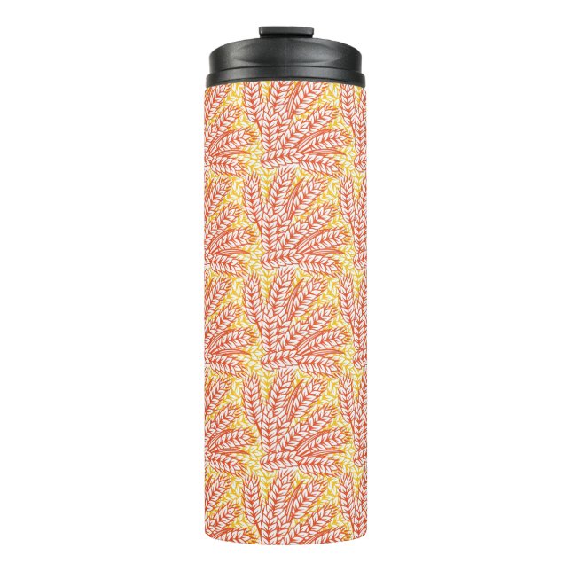 Garrafa Térmica Ornamento com orelhas do trigo (Frente)