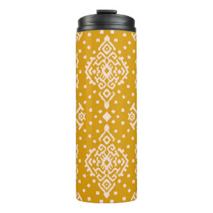 Garrafa Térmica Ornamento folclórico Ikat - textura étnica.