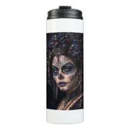 Garrafa Térmica Orquídea Âmbar Calavera – Caveira de Açúcar Gótica