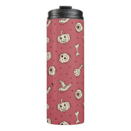 Garrafa Térmica Ortografia e Skeletons Halloween