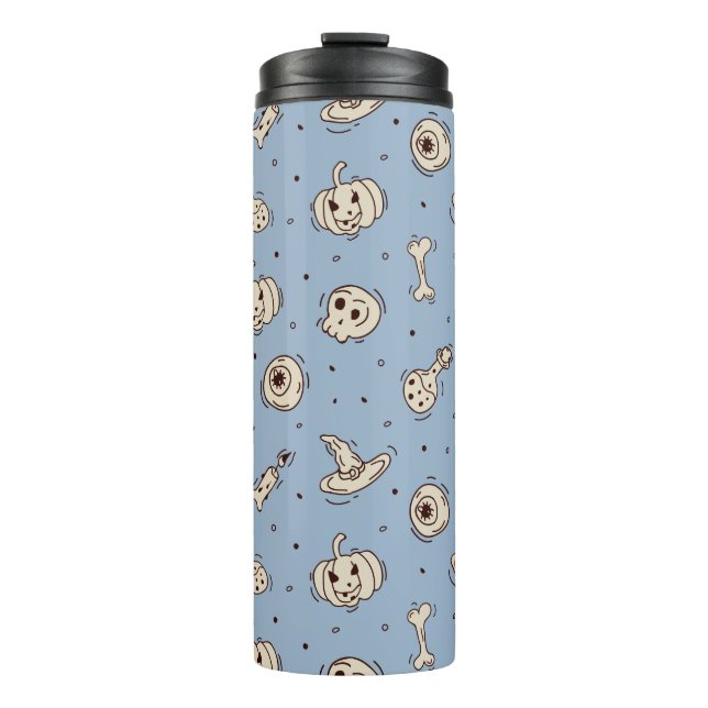 Garrafa Térmica Ortografia e Skeletons Halloween (Frente)