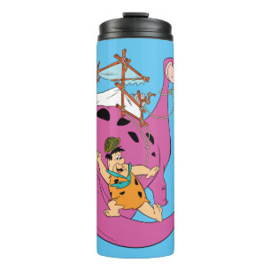 Garrafa Térmica Os Flintstones   Fred que desliza abaixo da cauda