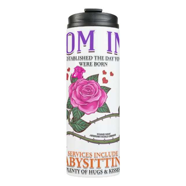 Garrafa Térmica Os Serviços Da Mãe Inc Incluem Babysitting Funny M (Frente)