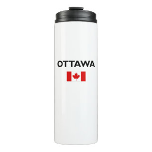 Garrafa Térmica Ottawa Canada Flag Light-Color