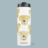 Ouro divertido Labrador Retriever Dog Art Personal
