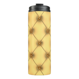 Garrafa Térmica Ouro Glamor: Decoração Interior Luxuosa.