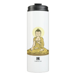 Garrafa Térmica Ouro Serenity Buddha Tumbler