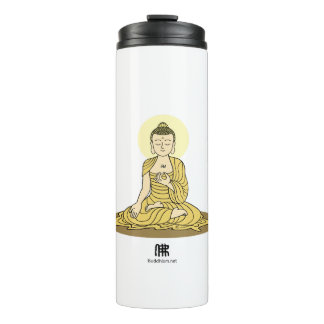 Garrafa Térmica Ouro Serenity Buddha Tumbler