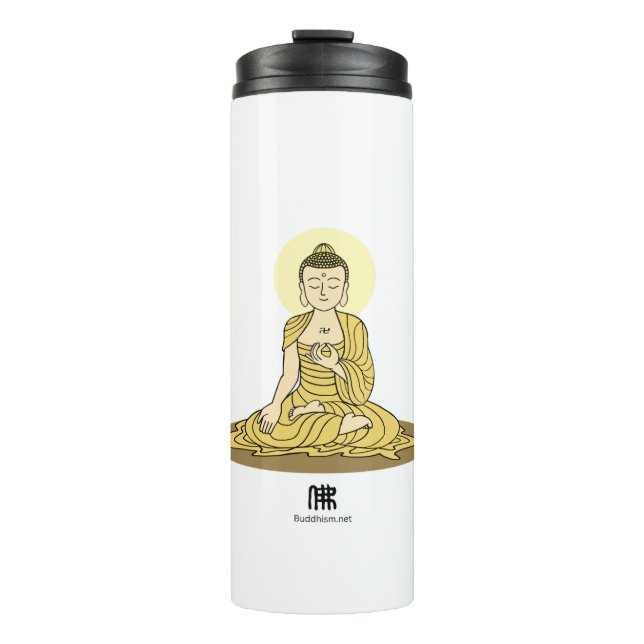 Garrafa Térmica Ouro Serenity Buddha Tumbler (Frente)