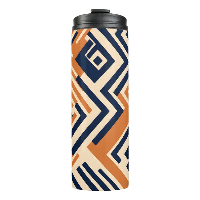 Garrafa Térmica Padrão africano vibrante (Frente)