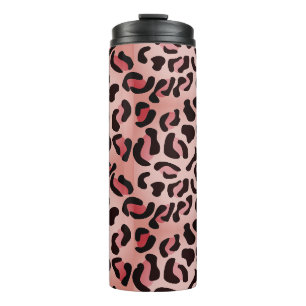 Garrafa Térmica Padrão Animal Moderno de Leopardo