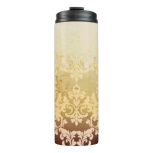 Garrafa Térmica Padrão barroco venenoso, luxo ornamental.