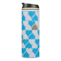 Padrão bávaro azul e branco.