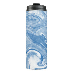 Garrafa Térmica Padrão Colorido de Arte Marble.