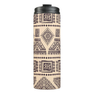 Garrafa Térmica Padrão comercial tribal, étnico, vintage