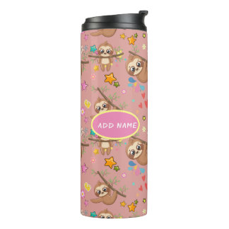 Garrafa Térmica Padrão Cor-de-Lã-Leve Cuta Adicionar Sua Chic Flor