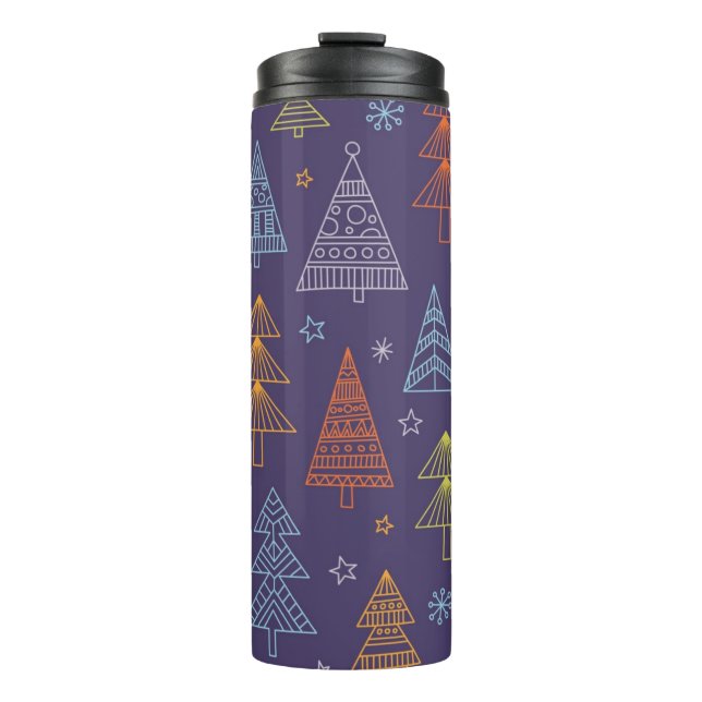 Garrafa Térmica Padrão da árvore de Natal (Frente)
