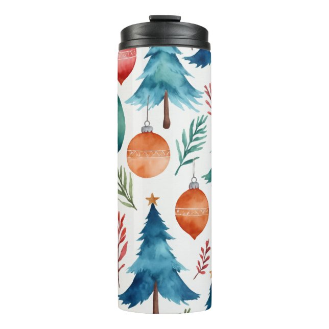 Garrafa Térmica Padrão da árvore de Natal (Frente)