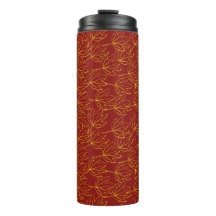 padrão das folhas amarelas do outono em castanho