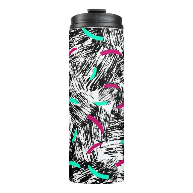 Garrafa Térmica Padrão de Abstrato moderno. (Frente)