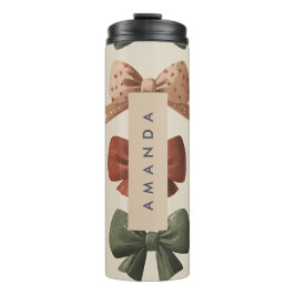 Garrafa Térmica Padrão de Arco de Imagem Personalizada do Monogram