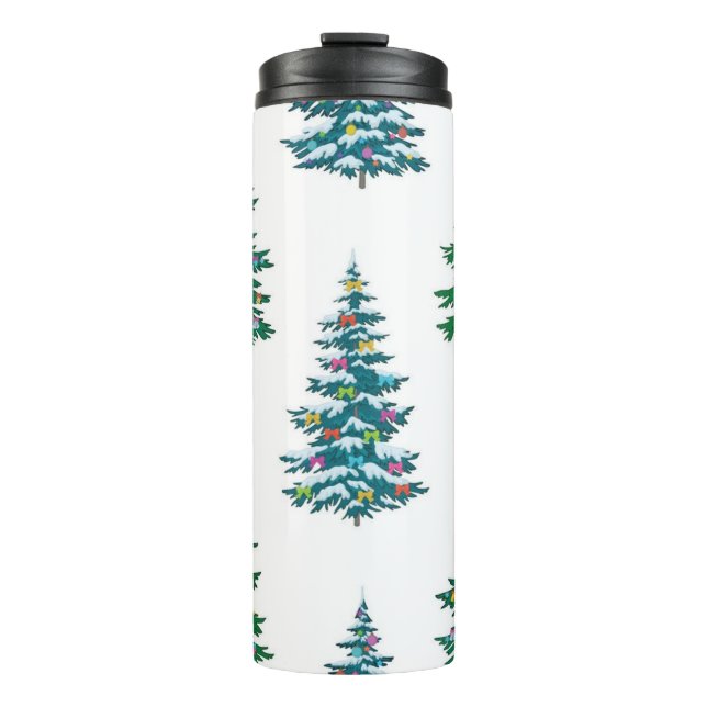 Garrafa Térmica padrão de árvore de Natal (Frente)