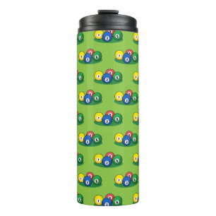 Garrafa Térmica Padrão de Bolas de Sono de Piscina Billiard