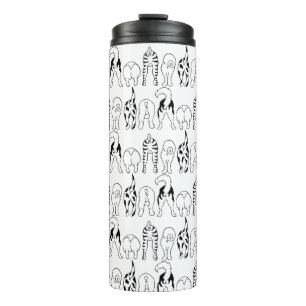 Garrafa Térmica Padrão de Bumbuns de cães