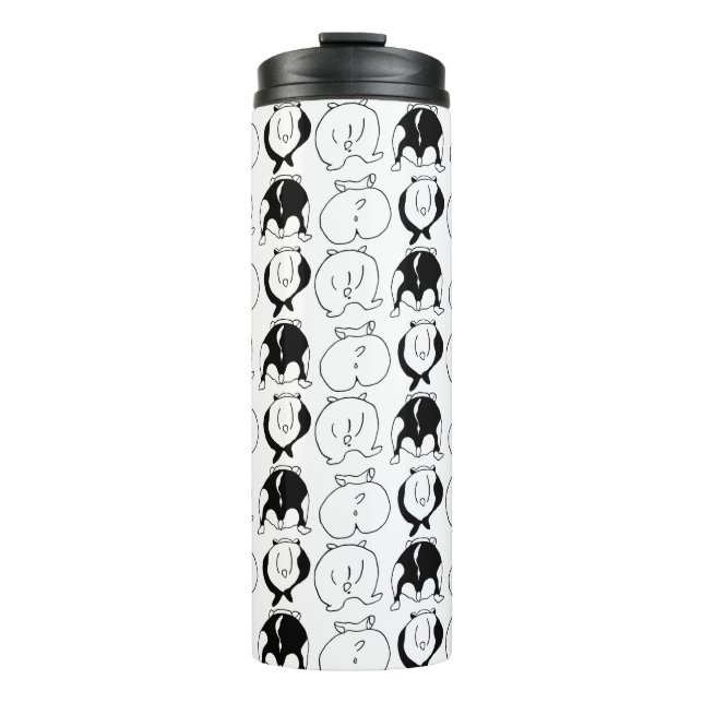 Garrafa Térmica Padrão de Bumbuns de Hamster (Frente)