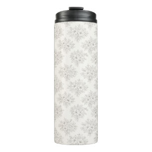 Garrafa Térmica Padrão de Buquê de Linha Botânica