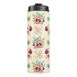 Garrafa Térmica Padrão de Cachorro Adorável