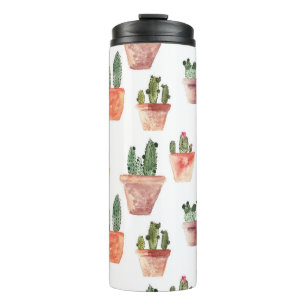 Garrafa Térmica Padrão de Cactus Propulso Verde