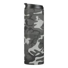 Garrafa Térmica Padrão de Camuflagem de cinzas, Padrão Militar, Ex