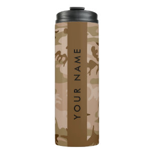 Garrafa Térmica Padrão de Camuflagem do Deserto, Seu nome, Persona