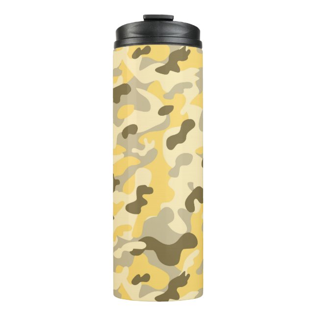 Garrafa Térmica Padrão de Camuflagem do Exército (Frente)