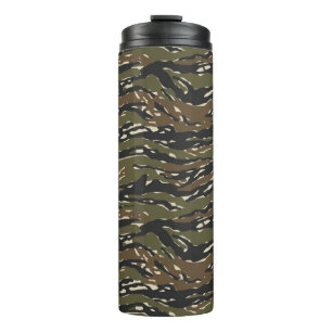 Garrafa Térmica Padrão de Camuflagem Listra de Tigre