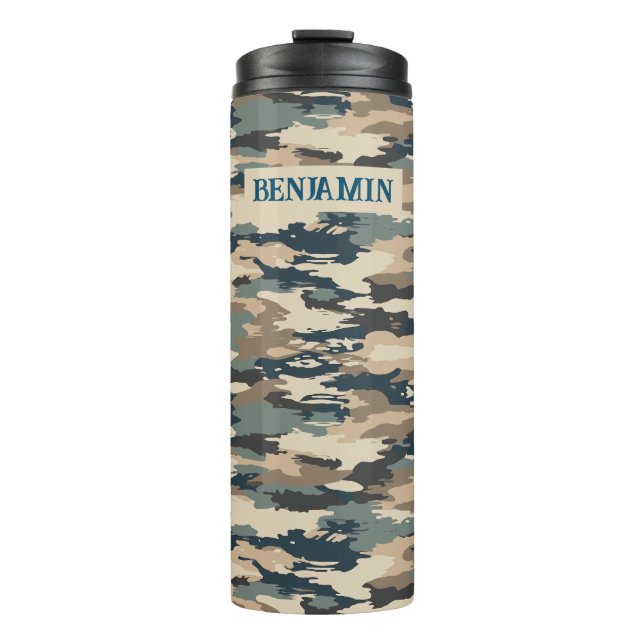Garrafa Térmica Padrão de Camuflagem Militar Tumbler (Frente)