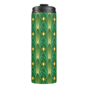 Garrafa Térmica Padrão de decoração de arte. Papel de parede. J