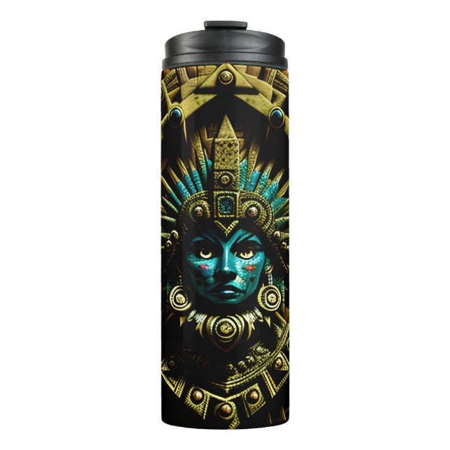 Garrafa Térmica Padrão de Design Aztec Dois (Frente)