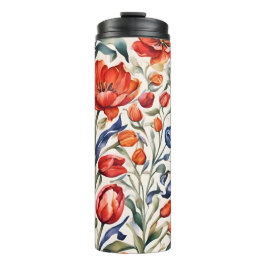 Garrafa Térmica Padrão de Design Tulip Bloomers WC