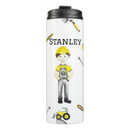 Garrafa Térmica Padrão de Despejo de Caminhão de Construção Amarel