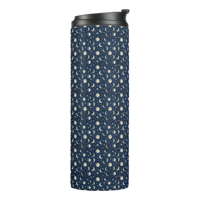 Garrafa Térmica Padrão de Estrelas e Lua (Giro à esquerda)