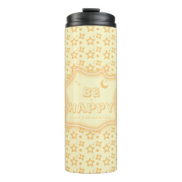 Garrafa Térmica Padrão de Estrelas Pequeninas Felizes