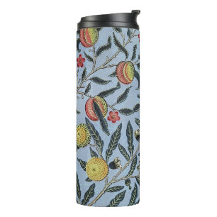 Garrafa Térmica Padrão de Frutas Romã Vintage de William Morris