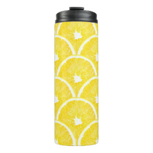 Garrafa Térmica Padrão de Fundo de Pulso Laranja Vibrante